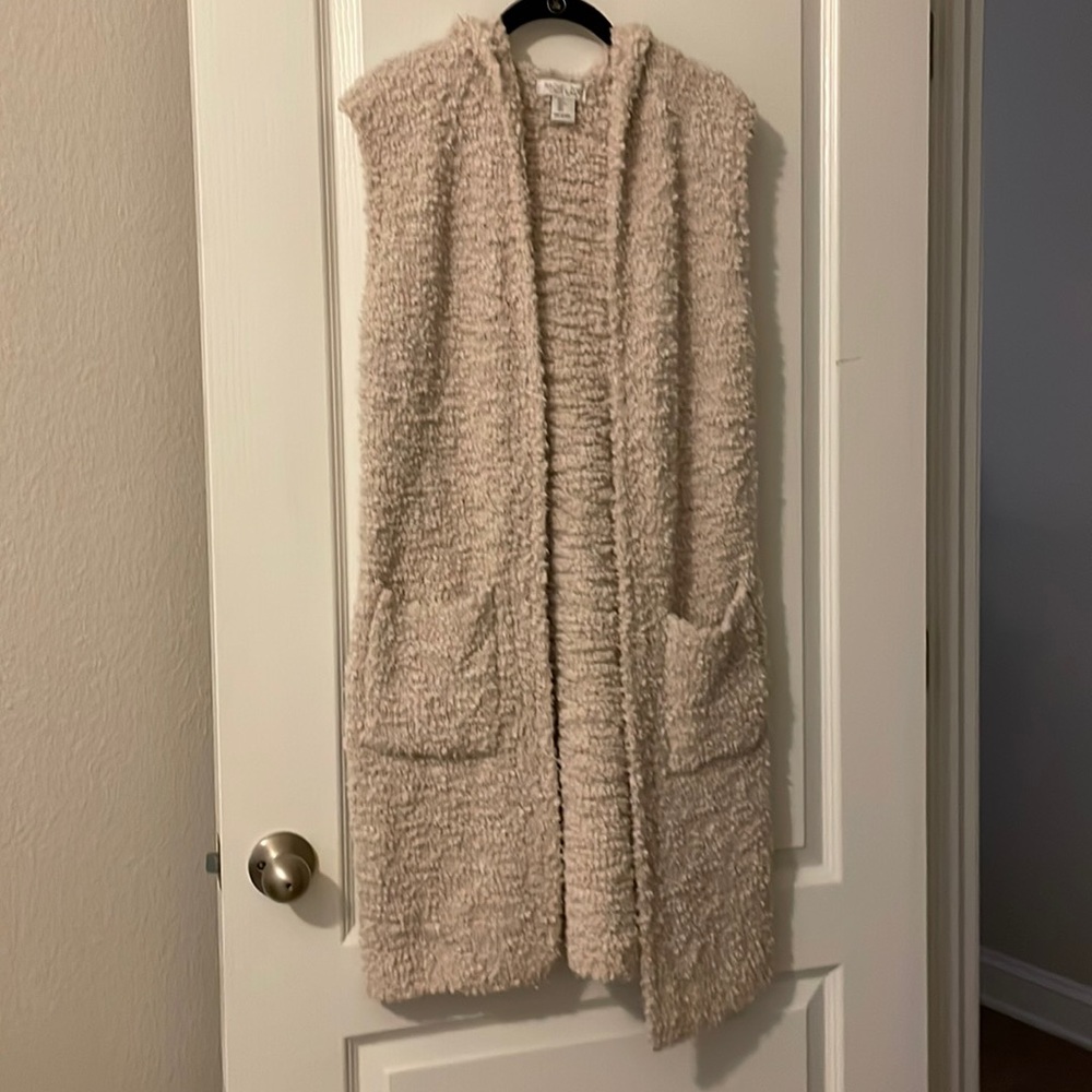 Rachel Zoe Sleeveless Cardigan with Hoodie
